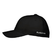 Brodée IRunToDrink Casquette de baseball noir brodé (Gauche)