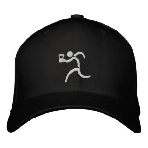 Brodée IRunToDrink Casquette de baseball noir brodé