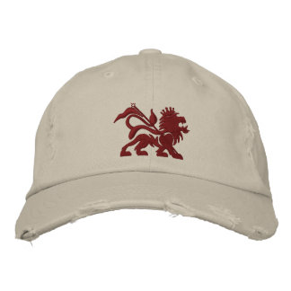 Brodée jah lion gaufre casquette