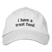 Brodée j'ai un fonds d'affectation spéciale Casquette de  (Devant)