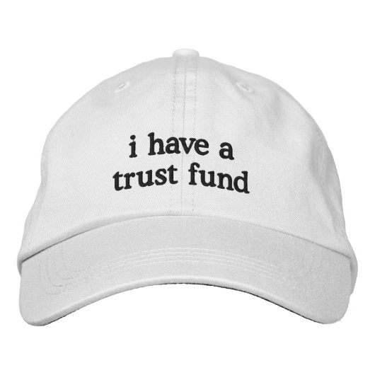 Brodée j'ai un fonds d'affectation spéciale Casquette de  (Devant)