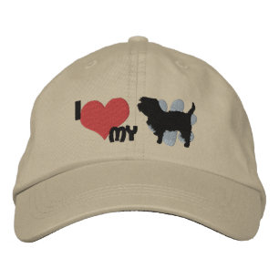 Brodée J'aime mon Affenpinscher Casquette brodé