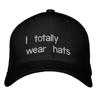 Brodée Je porte totalement le casquette