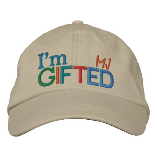 Brodée Je suis un Casquette DONNÉ (Devant)