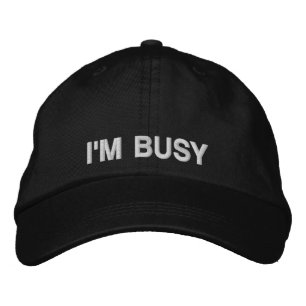 BRODÉE JE SUIS UN CASQUETTE OCCUPÉ