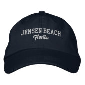 Brodée Jensen Beach Floride Casquette de baseball brodé (Devant)