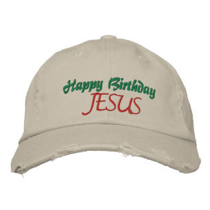 Brodée JEUX ANNIVERSAIRE JÉSUS Casquette de Noël Dames