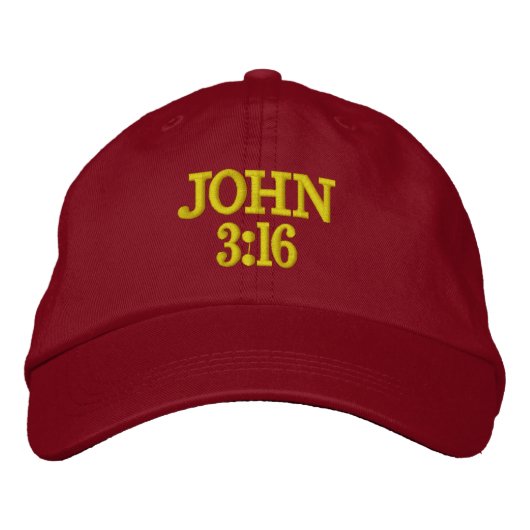 BRODÉE JOHN 3:16 CASQUETTE (Devant)