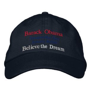 Brodée Jour de l'investiture d'Obama 2009_ Casquette brod