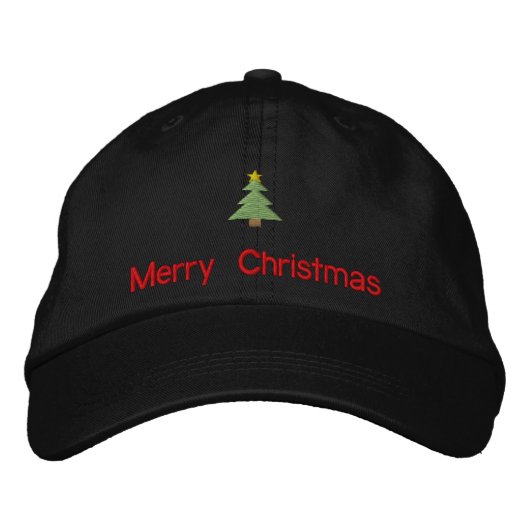 Brodée Joyeux Casquette brodé de Noël (Devant)