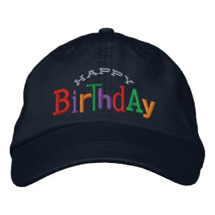 Brodée Joyeux Casquette de broderie d'anniversaire
