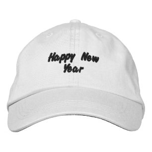 Brodée Joyeux Nouvel An Imprimé Élégant Casquette de la P