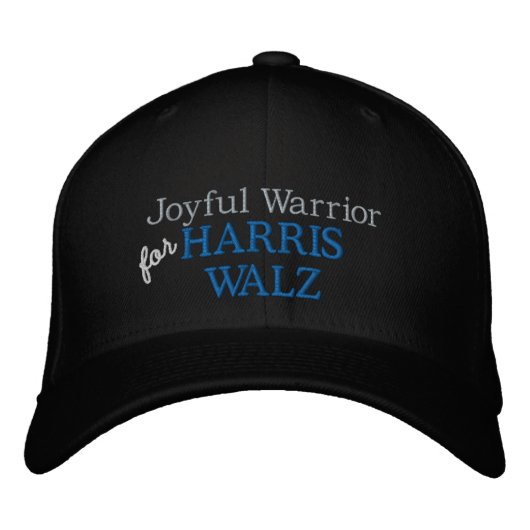 Brodée JOYFUL WARRIOR pour HARRIS WALZ casquette de baseb (Devant)