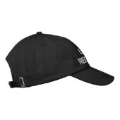 Brodée Jusqu'à récemment ajustable Casquette noir (Droite)