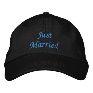 Brodée Juste un Casquette marié