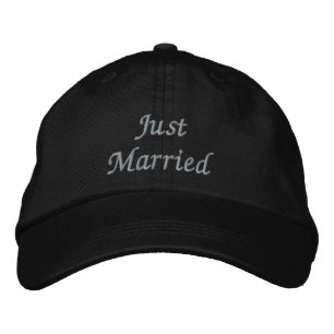 Brodée Juste un Casquette marié
