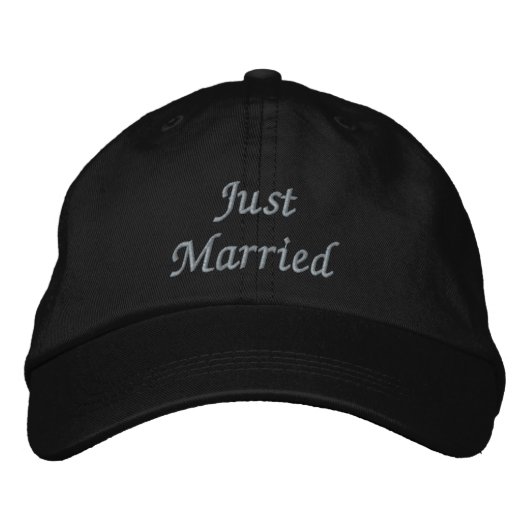 Brodée Juste un Casquette marié (Devant)