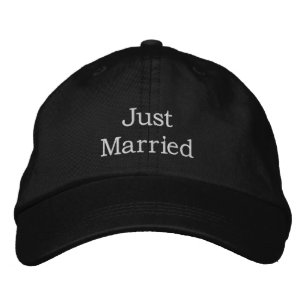 Brodée Juste un Casquette marié