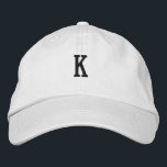Brodée K -Lettre Monogramme impressionnant Casquette élég<br><div class="desc">Lettre K Monogramme impressionnant-Casquette élégant et élégant Casquette de baseball brodé brodé. Découvrez notre Casquette brodé de qualité - un véritable mélange de style, de confort et d'artisanat. Cet accessoire méticuleusement fabriqué est conçu pour élever votre look tout en vous offrant le plus grand confort. Ce Casquette/Casquette vous permet de...</div>