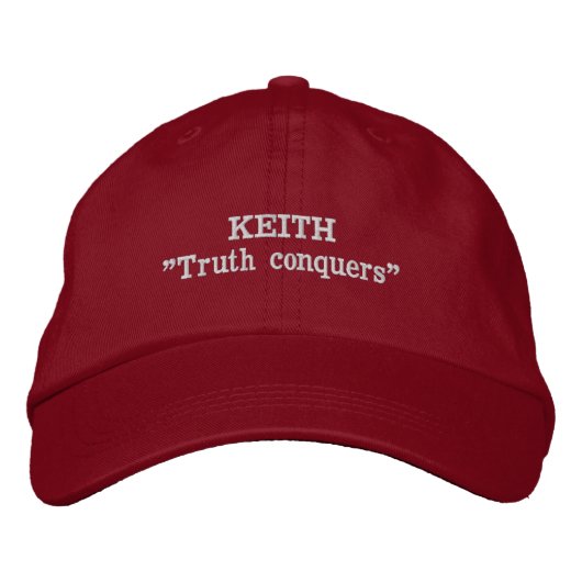 Brodée Keith Clan Motto Casquette brodé (Devant)