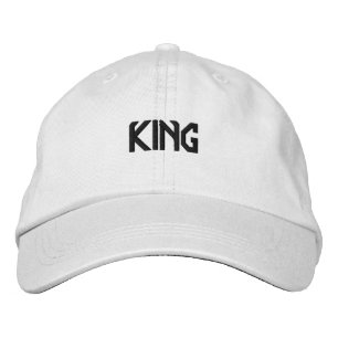 Brodée KING Magnifique Blancs Adorable Casquette