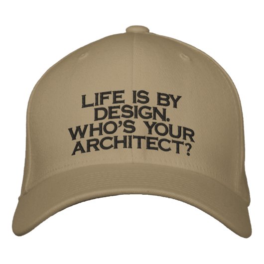 Brodée La vie est par Casquette du design (Devant)