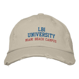 BRODÉE LBI UNIVERSITY MARDEMARKÉ CASQUETTE EMBROIDÉE