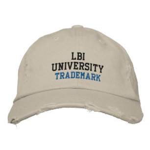 BRODÉE LBI UNIVERSITY MARDEMARKÉ CASQUETTE EMBROIDÉE
