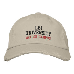 BRODÉE LBI UNIVERSITY (TM) CASQUETTE EMBROIDERED