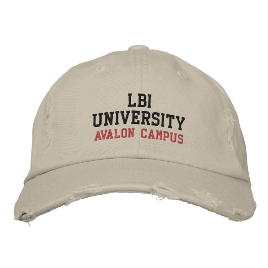 BRODÉE LBI UNIVERSITY (TM) CASQUETTE EMBROIDERED (Devant)