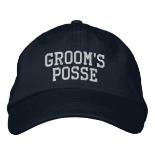 Brodée Le Casquette de balle brodé Posse de Groom