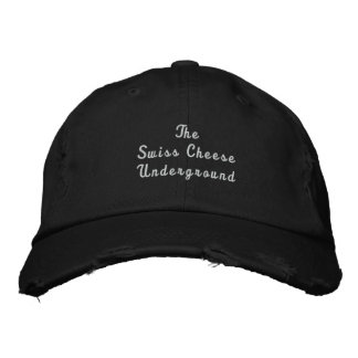 Brodée Le Casquette souterrain suisse au fromage usé et d