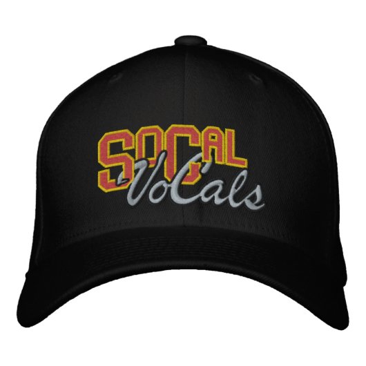 Brodée Le chant de SoCal a brodé le casquette de logo (Devant)