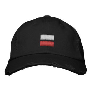 Brodée Le drapeau polonais Casquette de baseball brodé