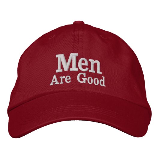 Brodée Les hommes sont bon casquette (Devant)