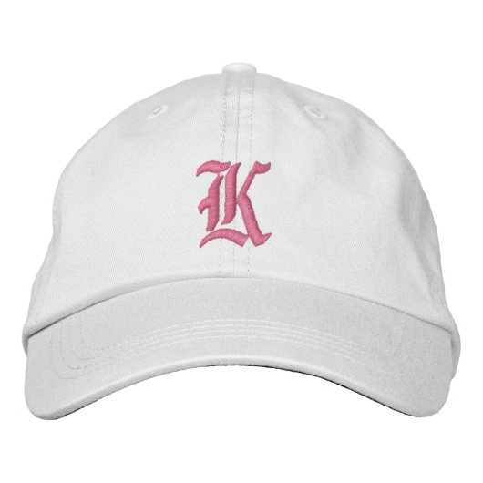 Brodée Lettre K Monogramme Casquette brodé (Devant)