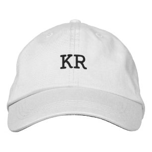 Brodée Lettre KR Dashing Magnifique Adorable Casquette