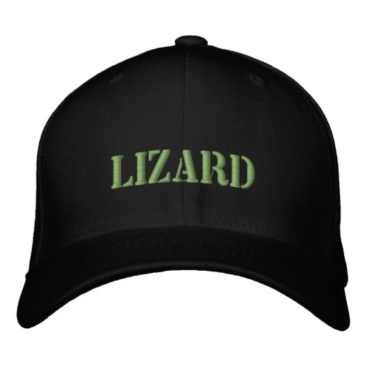 BRODÉE LIZARD EMBROIDEUR CASQUETTE DE BASEBALL (Devant)