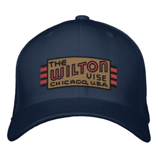 Brodée Logo original Wilton Vise Flexfit Casquette (Devant)
