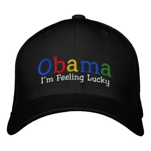 Brodée Lucky Barack Obama Casquette brodé (Devant)