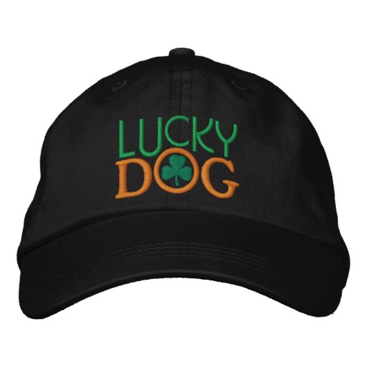 Brodée Lucky Dog Casquette par SRF (Devant)