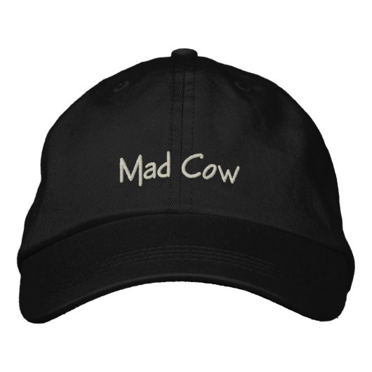 Brodée Mad Cow Funny Casquette / Casquette (Devant)