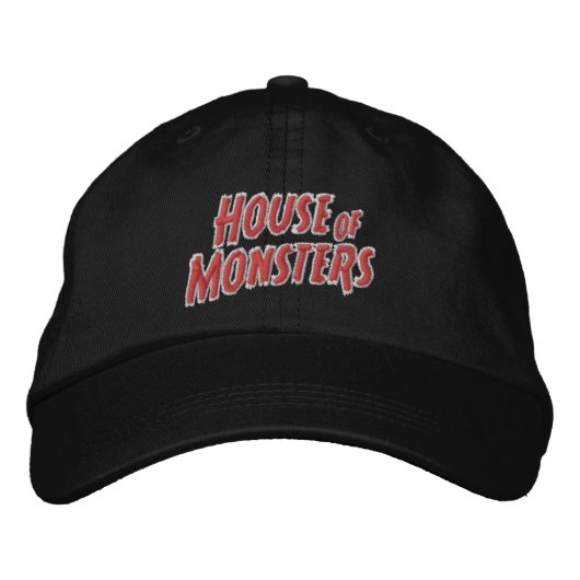 Brodée Maison des monstres Casquette réglable (Devant)