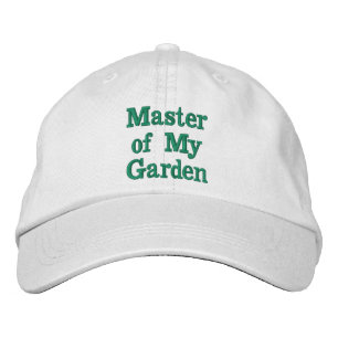 Brodée Maître de mon jardin, casquette brodé