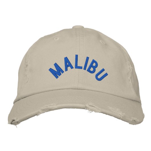 BRODÉE MALIBU DÉTRUIT CHINO TWILL CASQUETTE (Devant)