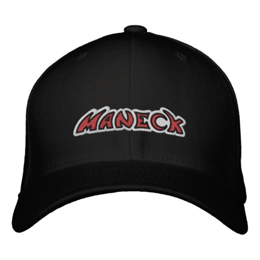 Brodée Maneck - Brodé maneckband.com Casquette monté (Devant)