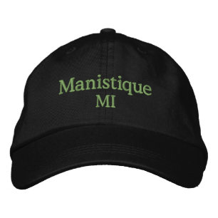 Brodée Manistique Michigan Casquette de baseball brodé