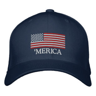 Brodée 'MERICA US Drapeau Casquette brodé