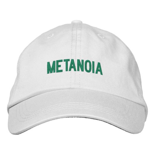 Brodée METANOIA Casquette réglable de base (Devant)