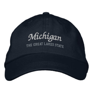 Brodée Michigan casquette brodé de l'État des Grands Lacs